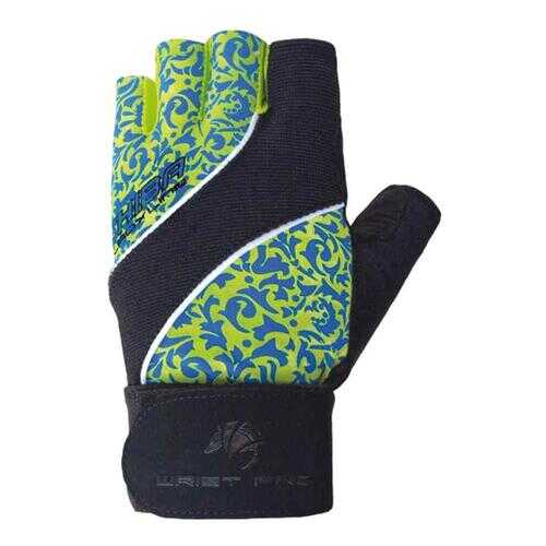 Перчатки для тяжелой атлетики и фитнеса Chiba Lady Wristpro, голубые/зеленые/черные, S в Экспедиция