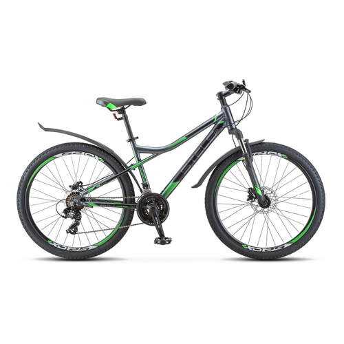 Велосипед Stels Navigator 2020 14 антрацитовый/зеленый в Экспедиция